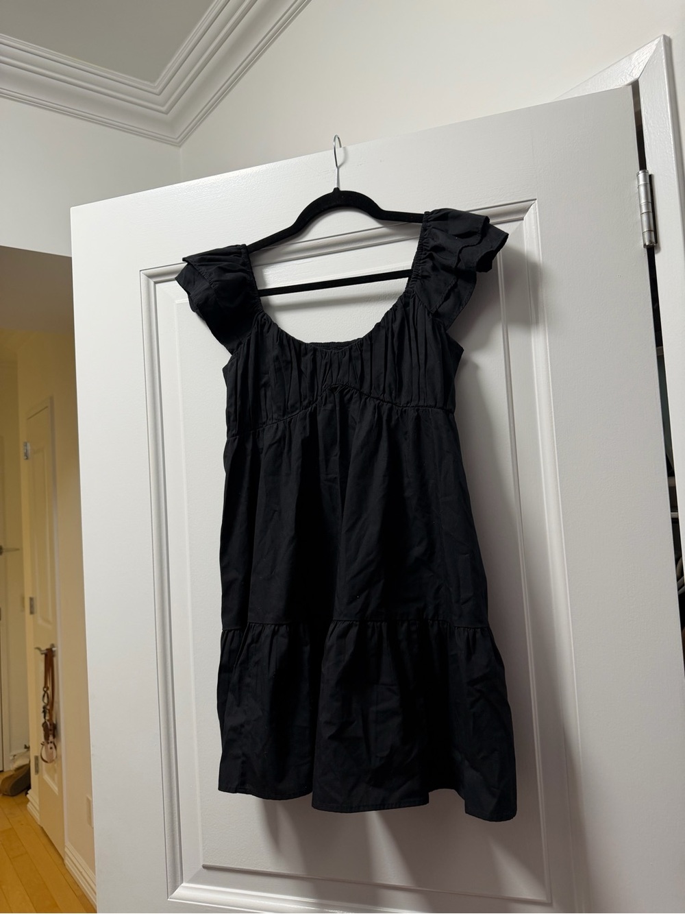 Abercrombie & Fitch Black Smocked Waist Dress